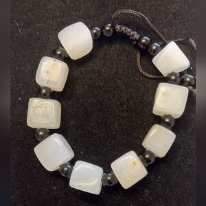 White Jade Adjustable Bracelet